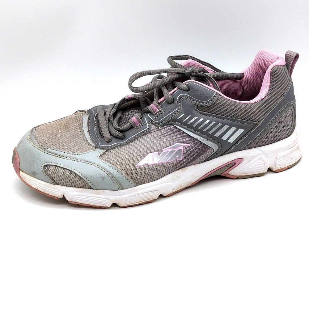 Avia Shoes Womens Avi-Forte 2.0 Gray‎ Pink 11 Wide Running Sneakers Comfort